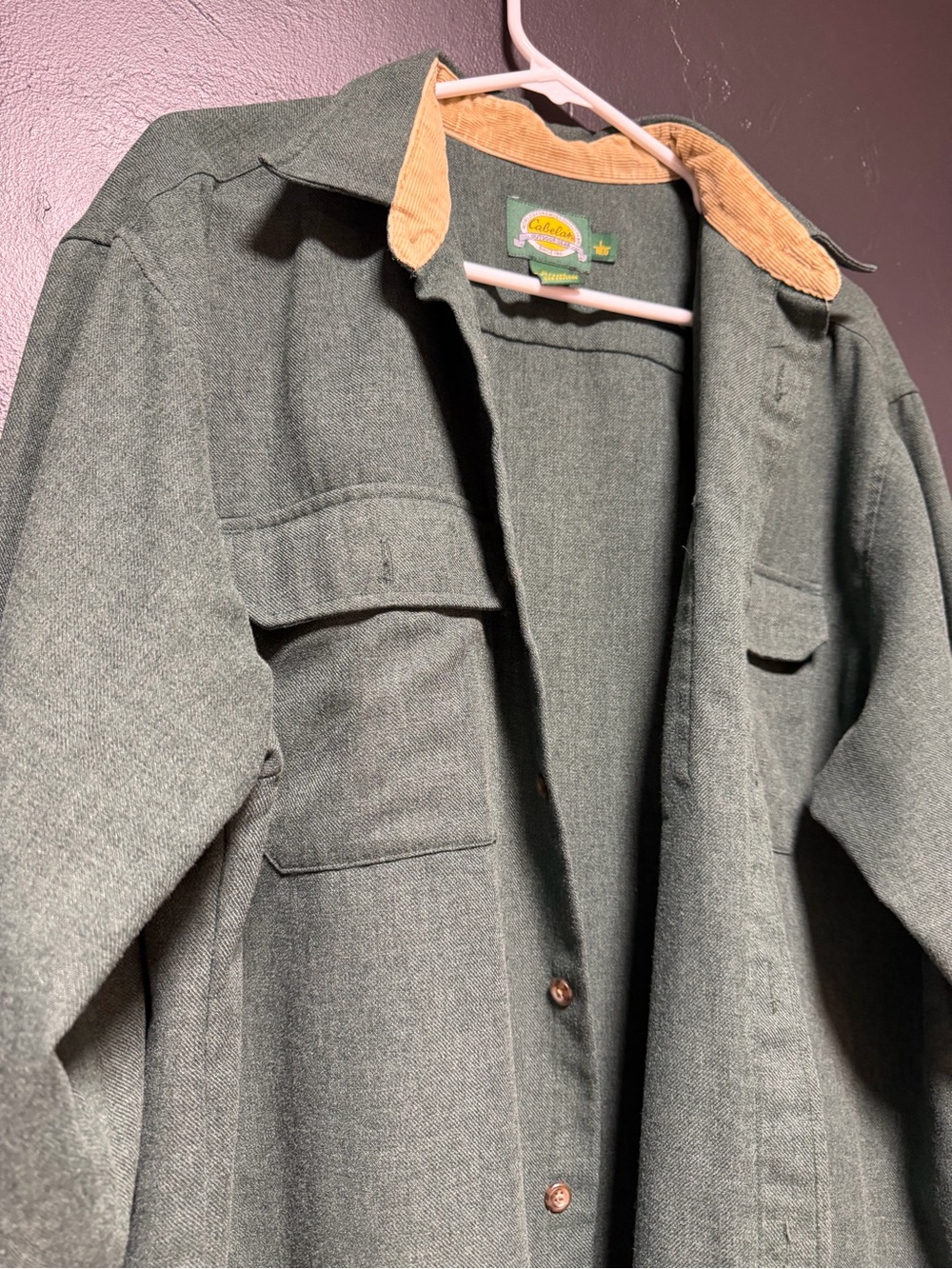Canela’s casual camping button down shirt Forrest green size L - Picture 7 of 9